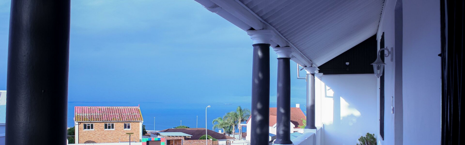 A front porch overlooking the ocean A front porch overlooking the ocean